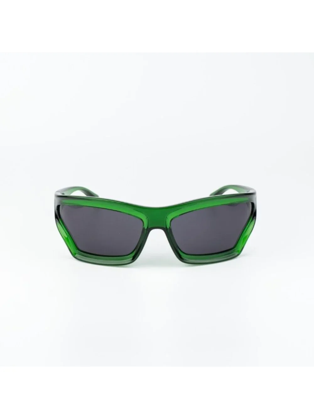 Loewe Men Sunglasses Green Smoke Wraparound LW40143U 98A NEW AUTHENTIC
